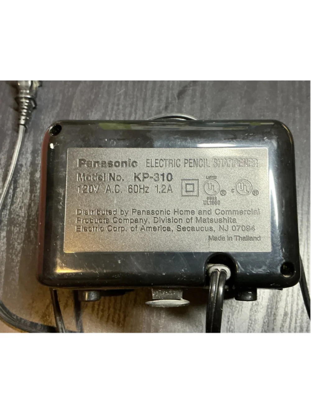 Panasonic KP-310 Black Portable Auto Stop Electric Pencil Sharpener., Tested.